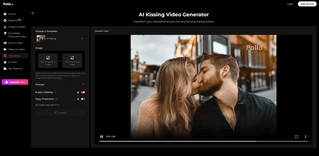 pollo ai ai kissing generator