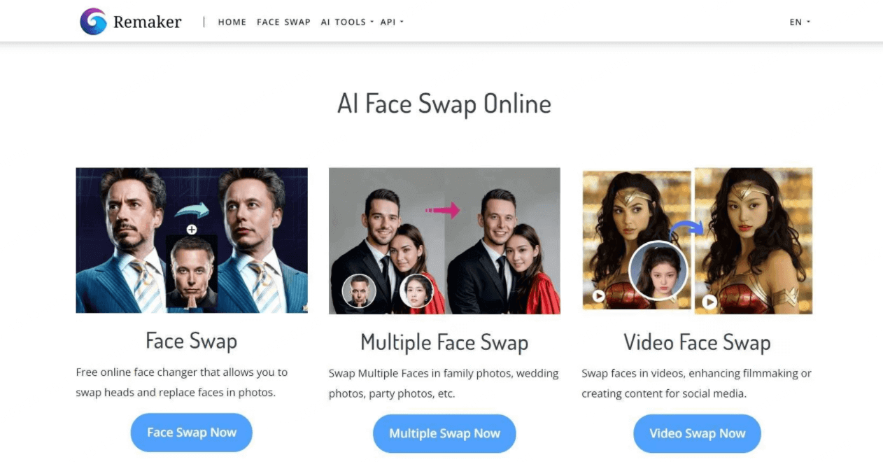 remaker face swap ai