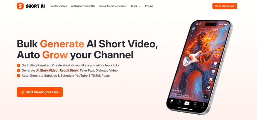 short ai - alternative to crayo ai