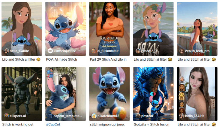 tiktok lilo and stitch filter