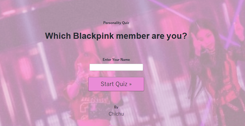 uQuiz blackpink quiz