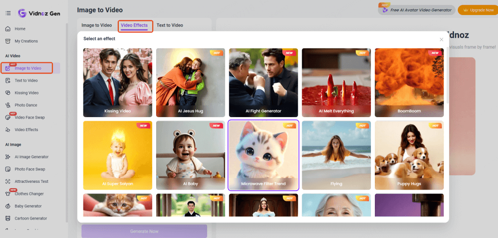 vidnoz microwave ai filter usage
