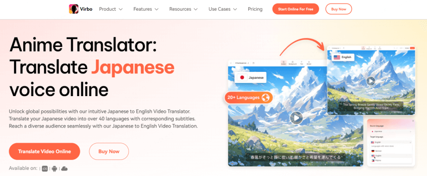 Virbo Anime Translator