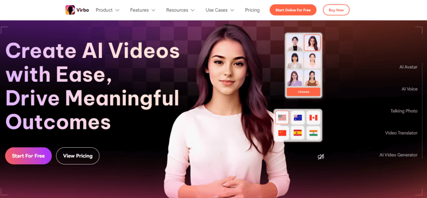 virbo ai video generator