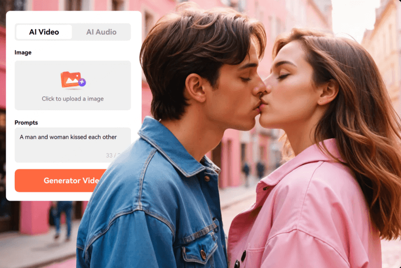 wondershare virbo ai kiss video generator