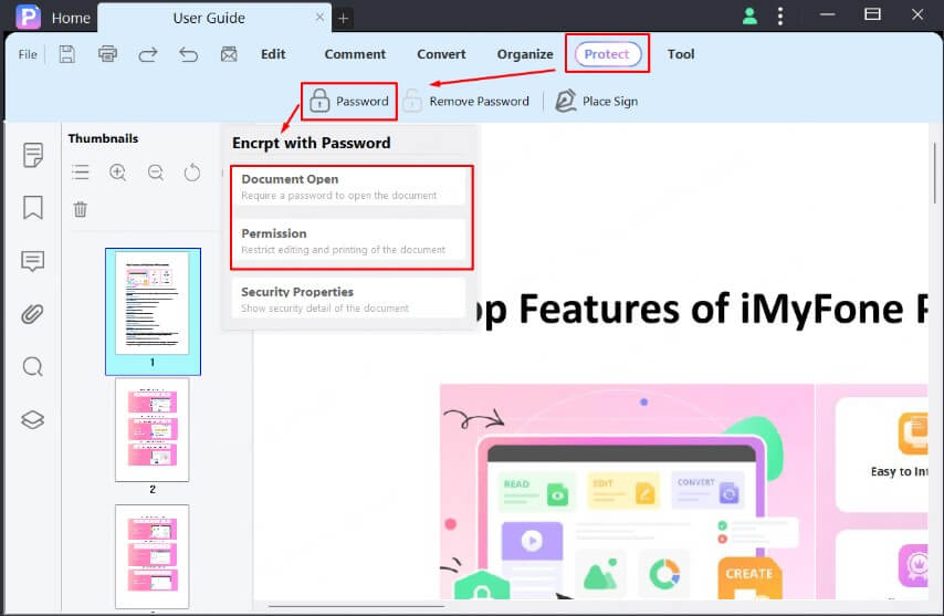 how to passwod protect pdf