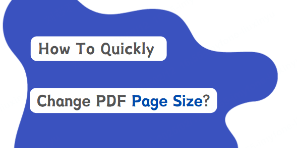 change pdf page size 