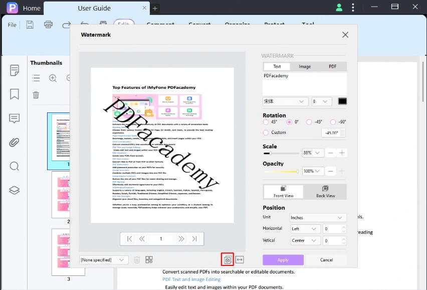 batch add watermark