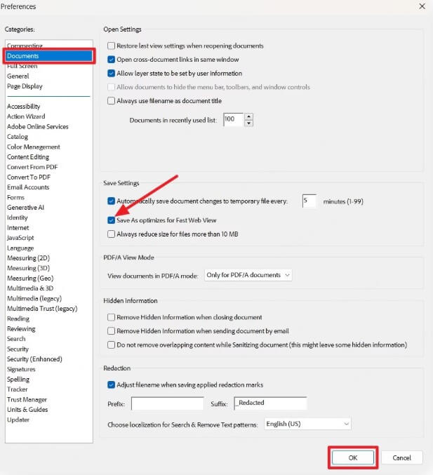 check option
