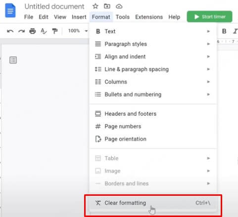 how to clear formatting in word