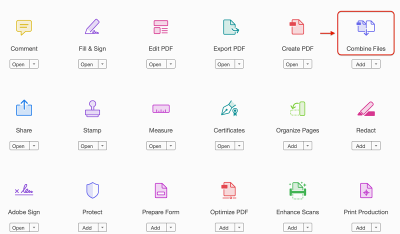 combine pdfs with adobe acrobat