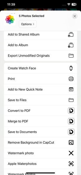 how to convert picture to pdf on iphone