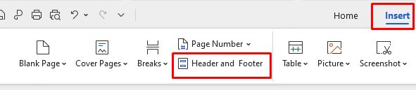 delete header in word
