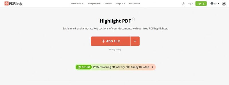 pdfcandy highlight in pdf