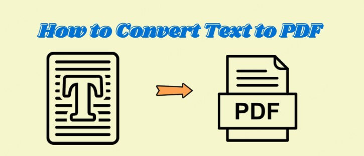 convert text to pdf
