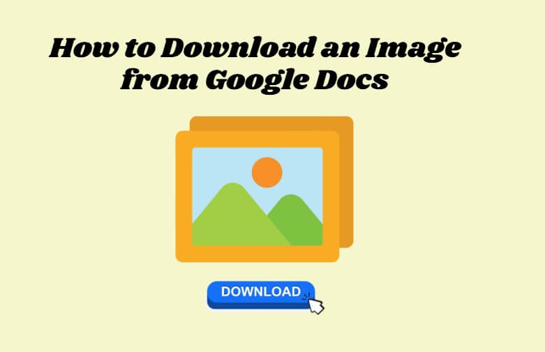 how to download an image from google docs