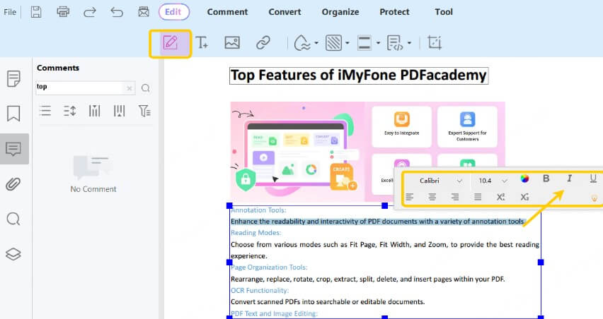 how to edit text and images in pdf using word