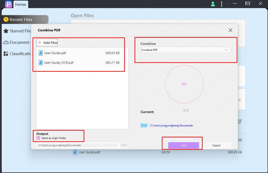 how to merge pdf using pdfacademy