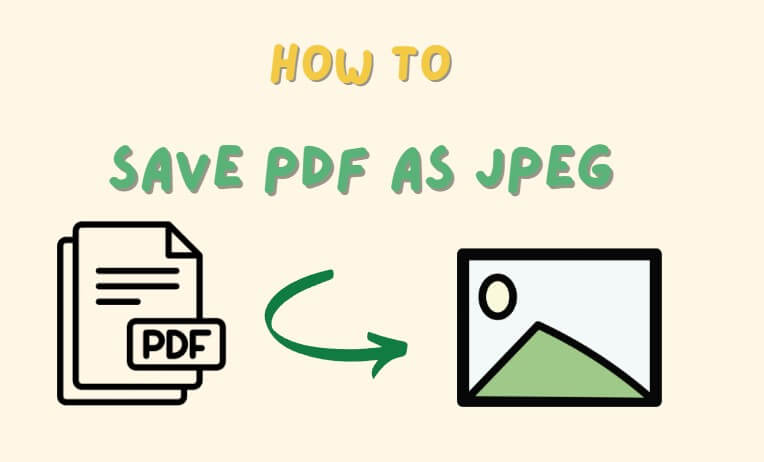 how to save pdf as jepg