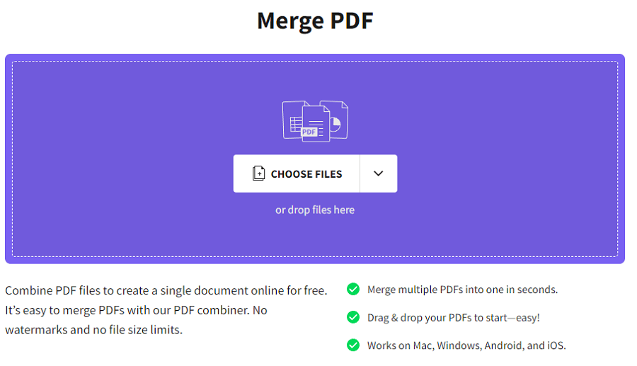 online tools to merge pdf files