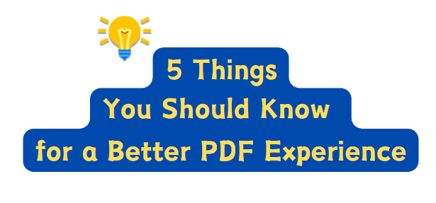 optimize pdf for a better experience