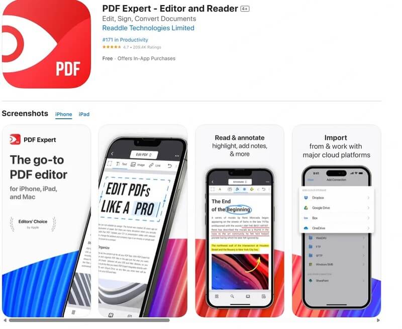 iPhone & iPad PDF Editors for iOS 26