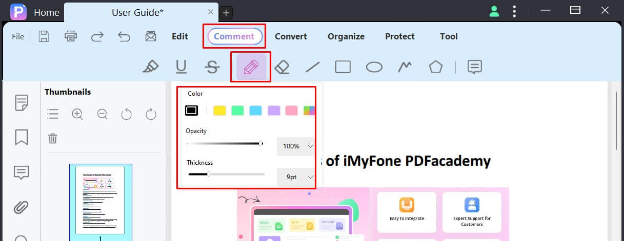 how to draw on pdf