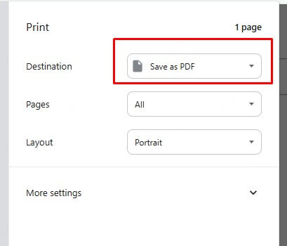 save email as pdf
