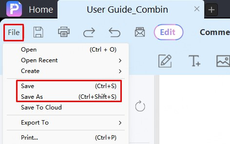 save pdf