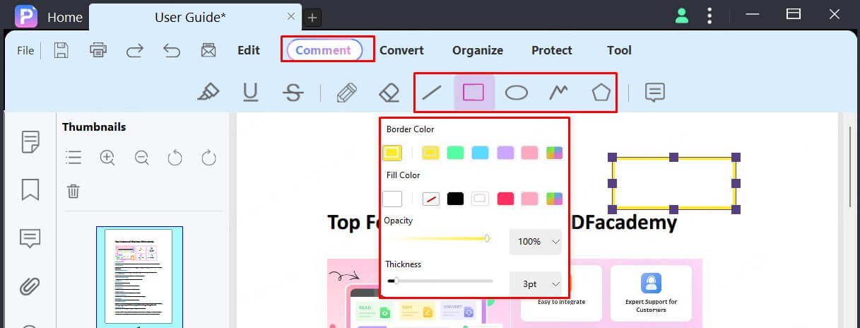 how to draw on pdf