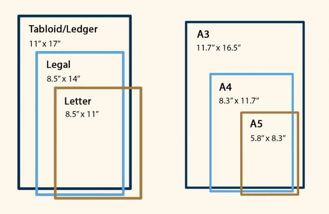 what size is legal paper