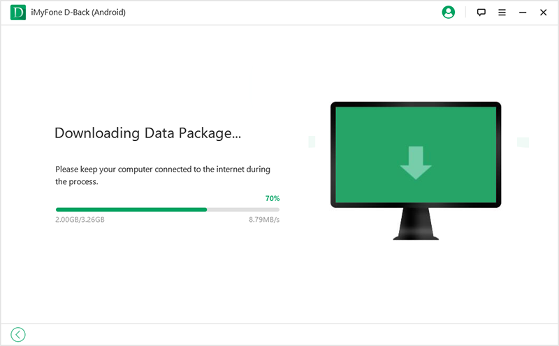 iMyFone D-Backdownloading data package