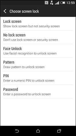 unlock screen password