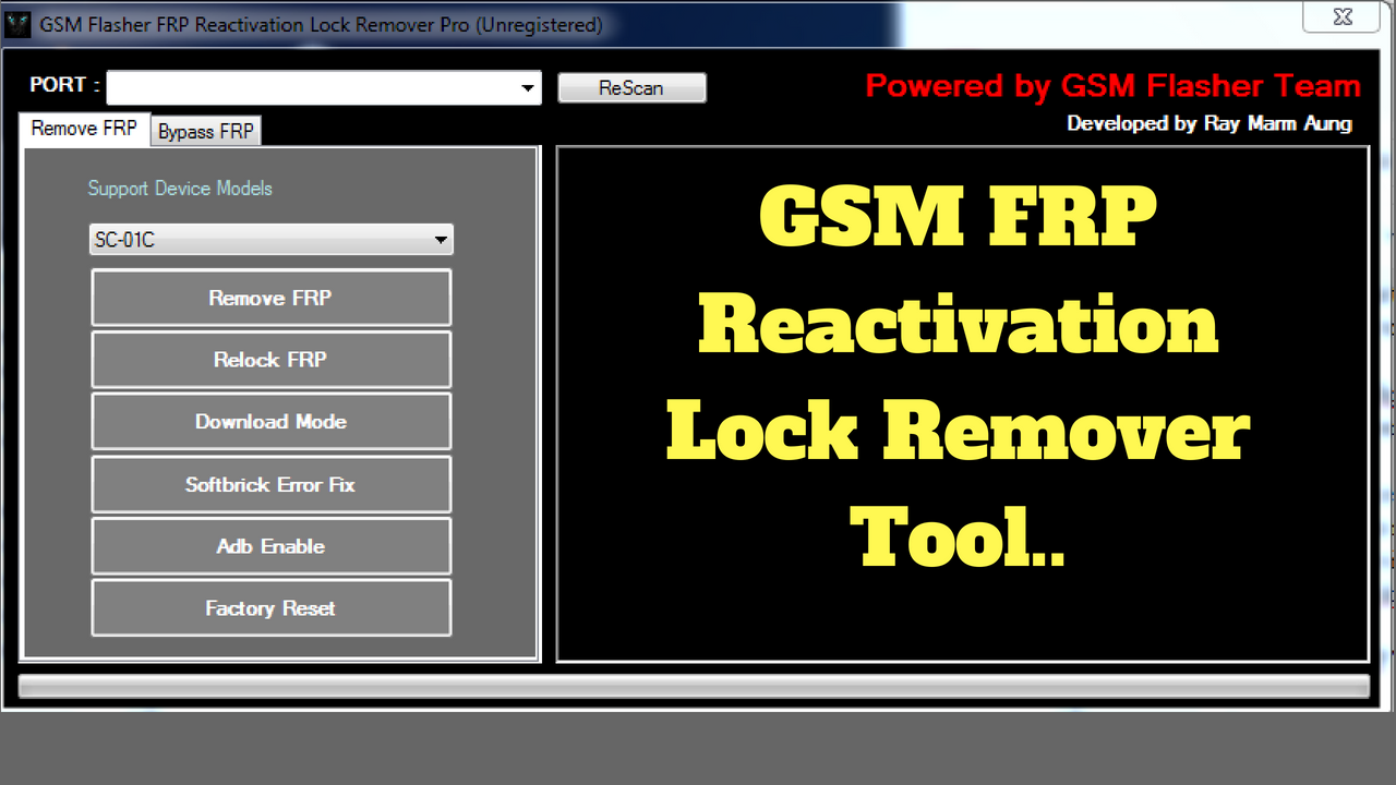 GSM FRP Reactivation Lock Remover Tool