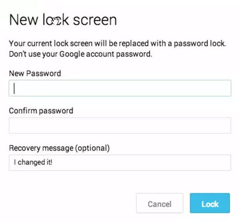 how to unlock forgottern password