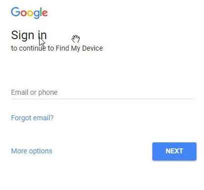 sign in google account