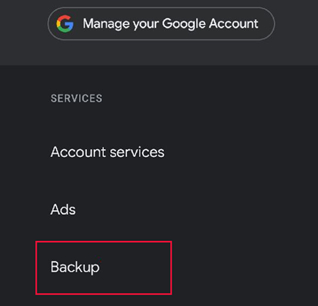 backup videos on google account