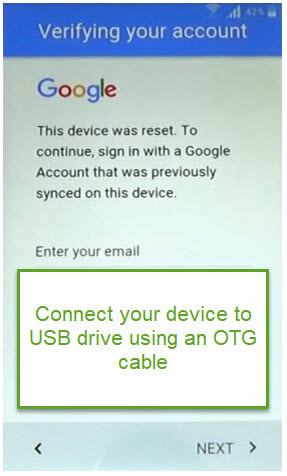 connect device to otg drive