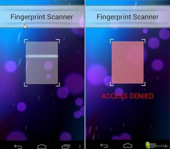 fingerprint lock screen