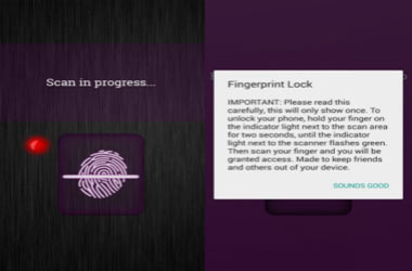 Fingerprint Lock Screen application