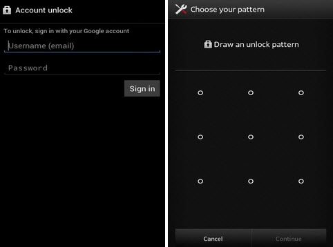 Unlock Pattern Lock via 