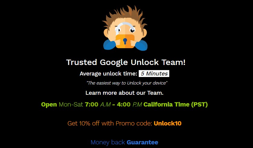 unlockjunky to remove google account