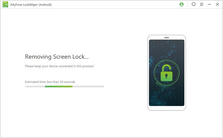 Remove screen lock with LockWiper android unlocker
