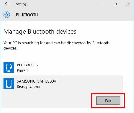 move photo from samsung to pc via bluetooth 
