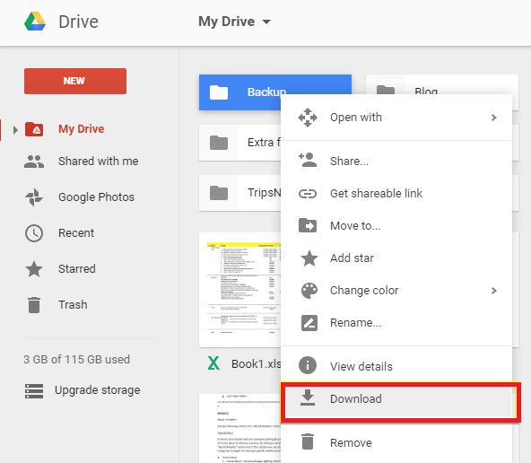 recover audio from google drive