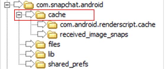 recover snapchat messages via cache on android