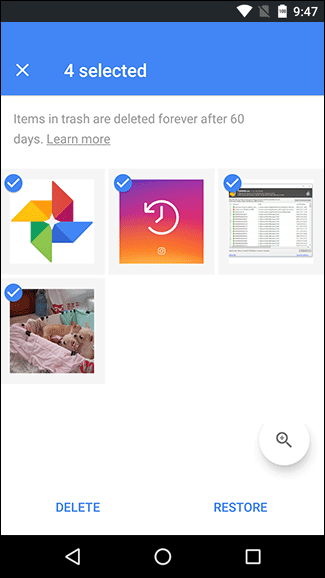 recover video from google photo trash