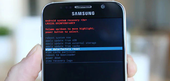 Factory reset Samsung and wipe all data