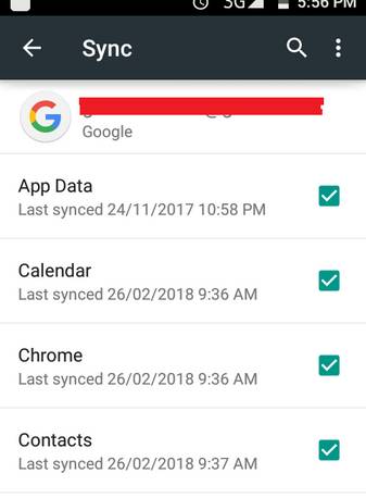 backup contacts on google drive