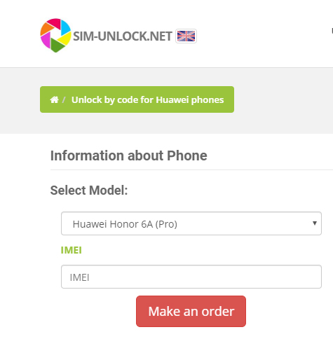 Unlock Honor Using Unlock Code